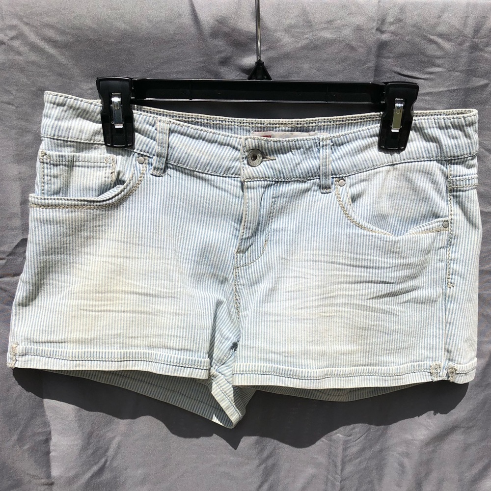 Levi’s Striped Jean Shorts Size 11
